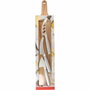 Menastyl Tabla de cortar rectangular de madera de acacia con 3 cuchillos para queso