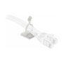 DeLOCK 60175 Organizador de cables con zócalo adhesivo, 13,8 mm, Transparente, 10 piezas