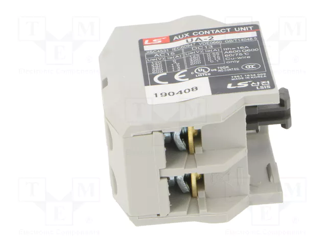 LS ELECTRIC Contactores auxiliares con agarres de tornillo y montaje frontal