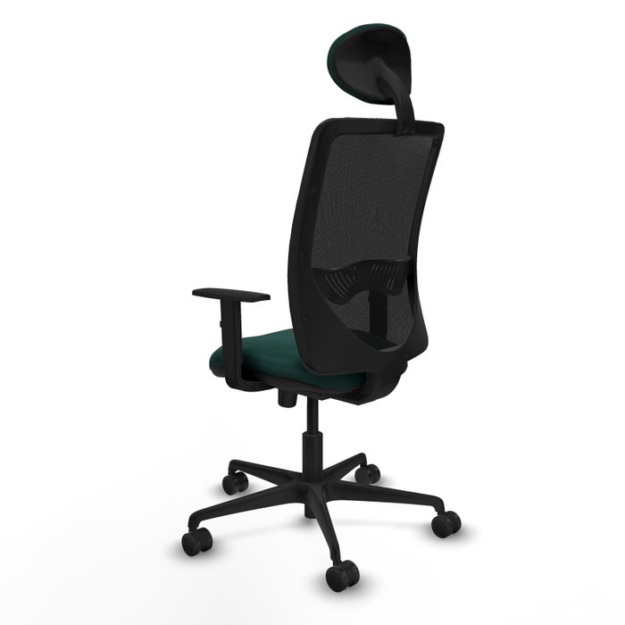 PIQUERAS Y CRESPO Silla de oficina Zulema con mecanismo Sincro, Verde botella y Negro PIQUERAS Y CRESPO Silla de oficina Zulema con mecanismo Sincro, Verde botella y Negro