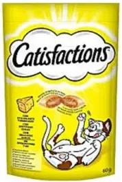 Mars Catisfactions Snacks de Queso para Gatos, 6 Paquetes de 60 g, Total 360 g