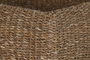 DKD Home Decor Set de 3 Maceteros de Seagrass y Metal Natural