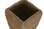 DKD Home Decor Set de 3 Maceteros de Seagrass y Metal Natural