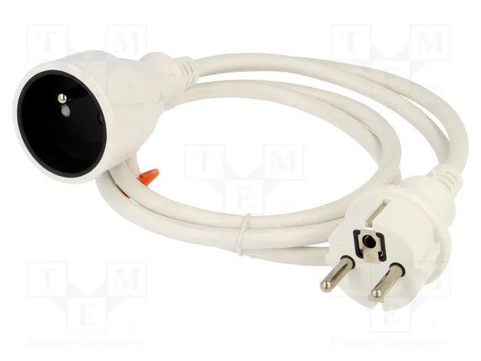 PLASTROL Prolongador de alimentación H03VV-F 3G1,5mm2 1,5m blanco PLASTROL Prolongador de alimentación H03VV-F 3G1,5mm2 1,5m blanco
