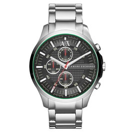 Armani Exchange AX2163 con esfera negra y correa gris