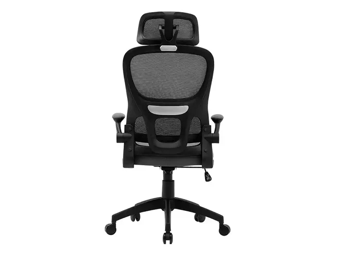 Q-connect Silla de Dirección Sorrento Malla con Base Metálica, Respaldo Transpirable, Reposabrazos Ajustables y Ruedas Premium, Color Gris, Alt Max 1320 mm