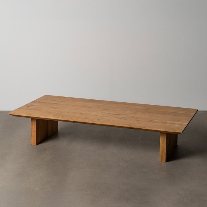 Ixia Mesa de Centro de Madera de Acacia Natural 150 x 70 x 30 cm
