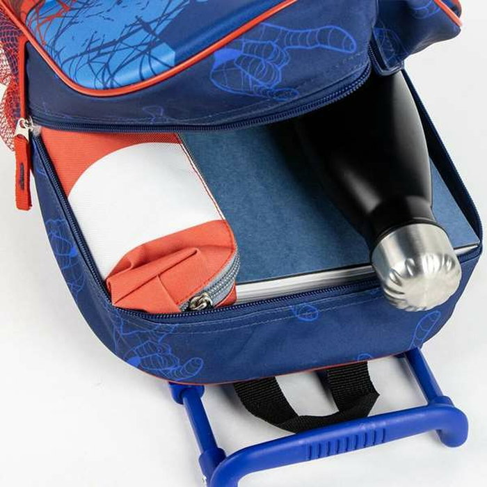 Cerdá Mochila Infantil Trolley 3D Spiderman Marvel Azul