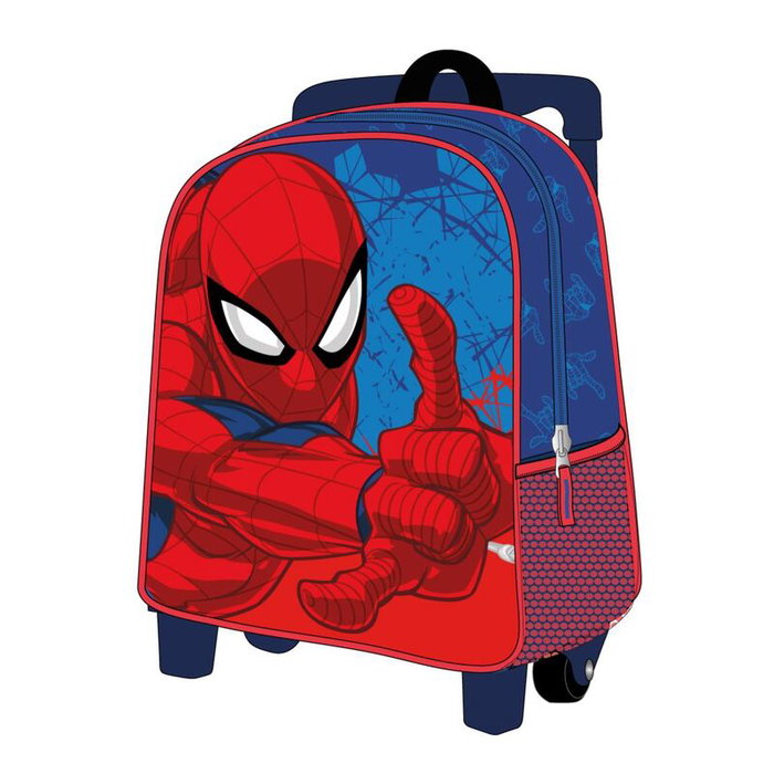 Cerdá Mochila Infantil Trolley 3D Spiderman Marvel Azul