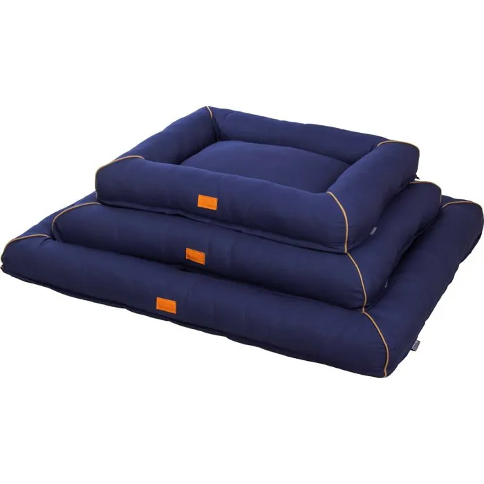 Kerbl Cesta Jerome Azul oscuro y Coñac 110 x 90 x 10 cm Referencia KER4018653387856