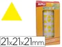 Apli Gomets Autoadhesivos Triangulares 21x21x21mm Amarillo Rollo 2832 Unidades