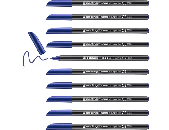 Edding Rotulador 1200 Azul con Punta de 1 mm Edding Rotulador 1200 Azul con Punta de 1 mm