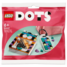 LEGO Dots Polybag Animal Tray and Bag Tag 30637 - Juego de Construcción de 94 Piezas Multicolor para Niñas y Niños +6 Años