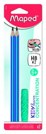 Lapiz De Grafito Maped Kidy Learn Concentracion - Hb Blister De 2