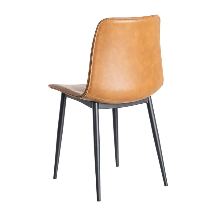 Silla Camel Metal / Simil Piel 45 X 47 X 81 cm (Set de 2)