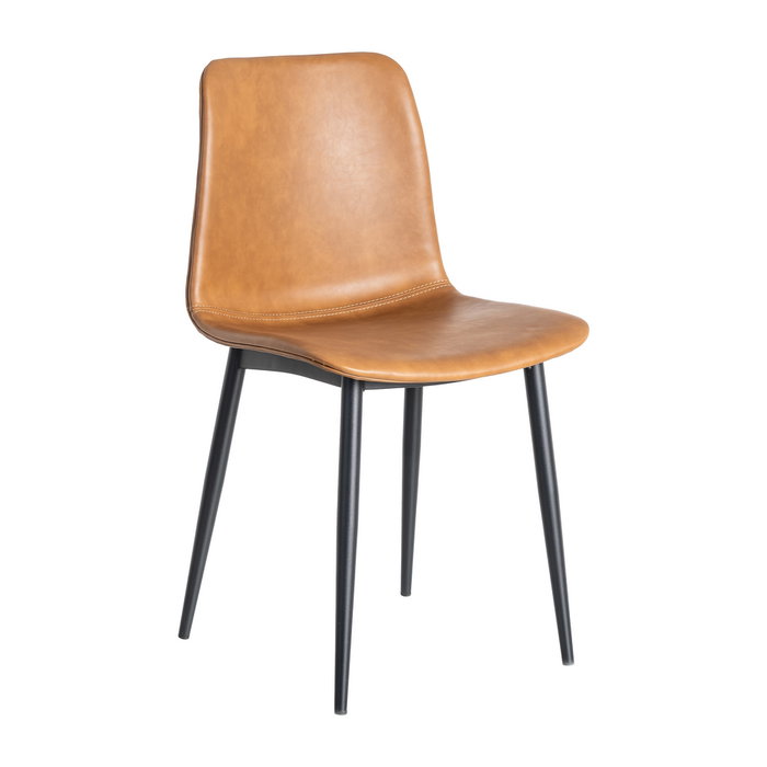 Silla Camel Metal / Simil Piel 45 X 47 X 81 cm (Set de 2)