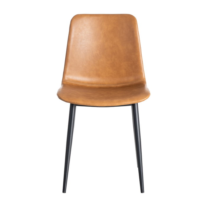 Silla Camel Metal / Simil Piel 45 X 47 X 81 cm (Set de 2)