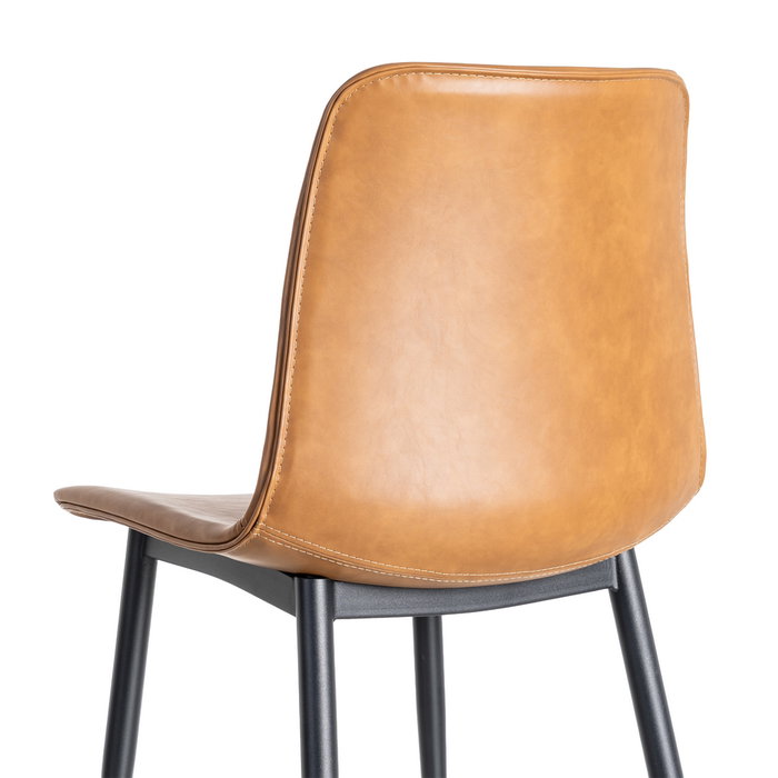 Silla Camel Metal / Simil Piel 45 X 47 X 81 cm (Set de 2)