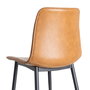 Silla Camel Metal / Simil Piel 45 X 47 X 81 cm (Set de 2)