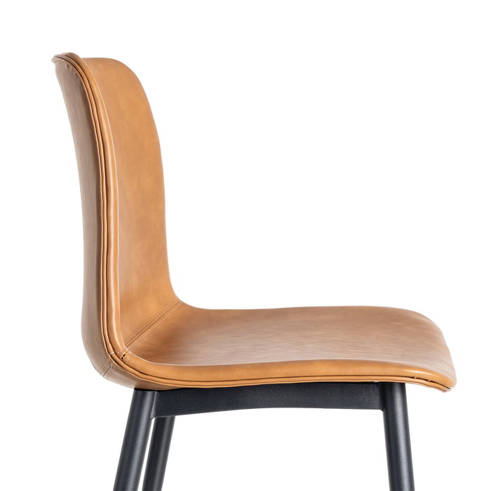 Silla Camel Metal / Simil Piel 45 X 47 X 81 cm (Set de 2)