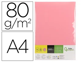 Liderpapel Papel de color DIN A4 Rosa 80 g, 500 hojas
