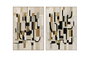 DKD Home Decor Cuadro Lienzo Abstracto 100x140 cm (Pack de 2)