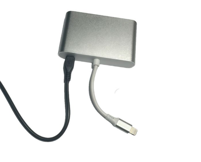 MicroConnect LIGHT-HUB4 Adaptador Lightning a HDMI / VGA / Audio, Plata MicroConnect LIGHT-HUB4 Adaptador Lightning a HDMI / VGA / Audio, Plata