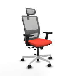 PIQUERAS Y CRESPO Silla de oficina Haches Naranja oscuro y Gris
