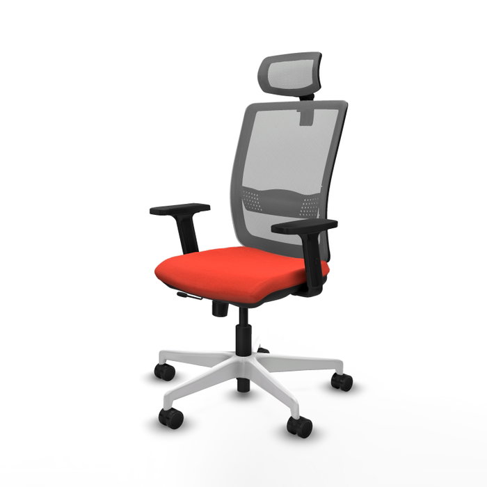 PIQUERAS Y CRESPO Silla de oficina Haches Naranja oscuro y Gris