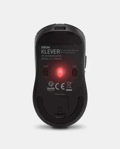 Krom Klever Ratón Gaming Inalámbrico Negro