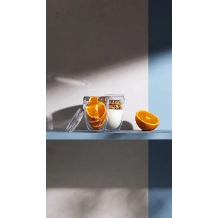 Bodum Juego 2 Vasos Pavina To Go Plástico Doble Pared Tapa Hermética 30 cl Transparente 0699965425968
