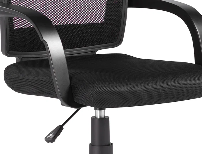 Q-connect Silla Giratoria Respaldo Medio Regulable en Altura Negro 900+100x560x570 mm
