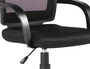 Q-connect Silla Giratoria Respaldo Medio Regulable en Altura Negro 900+100x560x570 mm