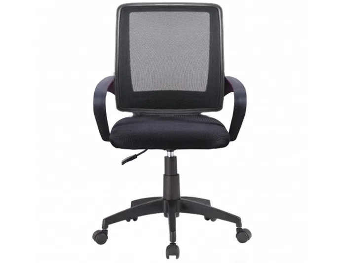 Q-connect Silla Giratoria Respaldo Medio Regulable en Altura Negro 900+100x560x570 mm