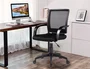 Q-connect Silla Giratoria Respaldo Medio Regulable en Altura Negro 900+100x560x570 mm
