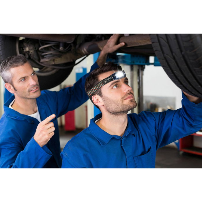 Linterna Frontal LED Recargable y Ajustable Velamp 2 W 150 Lm Linterna Frontal LED Recargable y Ajustable Velamp 2 W 150 Lm