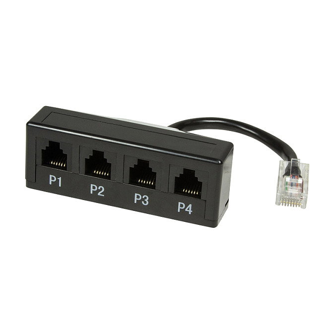 LogiLink Adaptador Modular de 4 Puertos para Teléfono 1*RJ45 / 4*RJ11 LogiLink Adaptador Modular de 4 Puertos para Teléfono 1*RJ45 / 4*RJ11