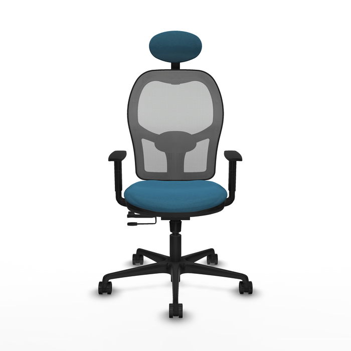 Silla de Oficina con Cabecero Jorquera Piqueras y Crespo 1D036N1 Verde petróleo