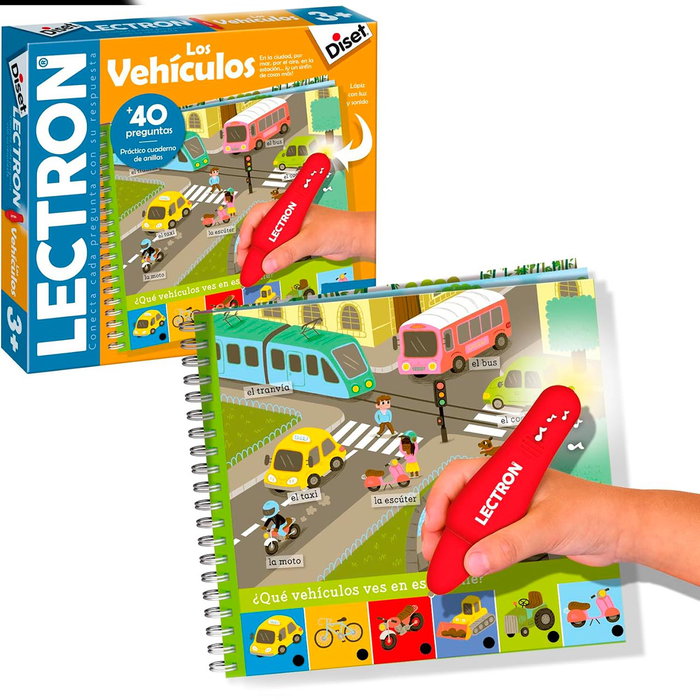 Diset Lectron Mini Vehículos 63897 Juego Educativo +3 Años Diset Lectron Mini Vehículos 63897 Juego Educativo +3 Años
