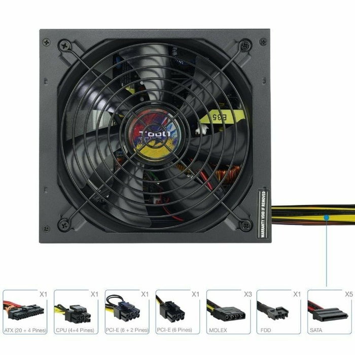 TOOQ TQAPOLO-750SP 750W ATX PFC Activo Negro