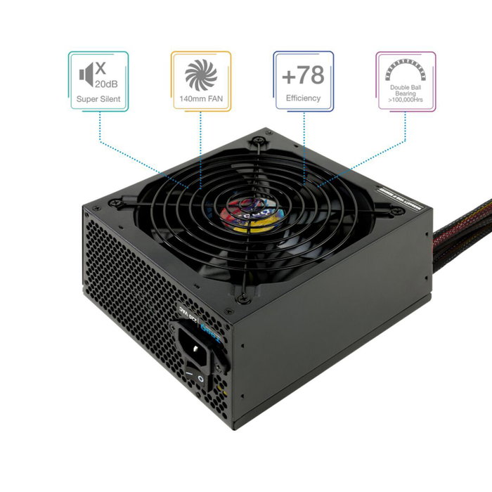 TOOQ TQAPOLO-750SP 750W ATX PFC Activo Negro