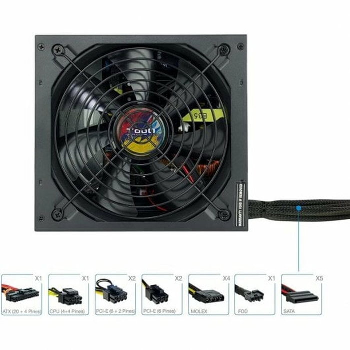 TOOQ TQAPOLO-750SP 750W ATX PFC Activo Negro