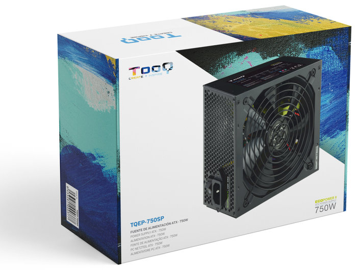 TOOQ TQAPOLO-750SP 750W ATX PFC Activo Negro