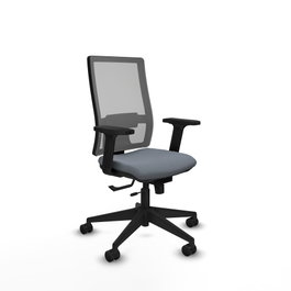 PIQUERAS Y CRESPO Silla de oficina Horna Gris con mecanismo Sincro/Traslack