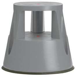 Taburete Twinco Twin Lift 2 Peldaños Con Ruedas Gris