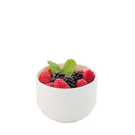 AMC Politray Bol Apilable 32 cl | Policarbonato | Blanco | Alto: 68 cm, Diámetro: 9.4 cm (Set de 50)