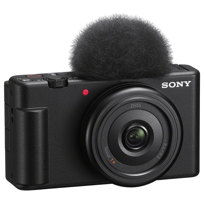 Sony ZV-1F Cámara para Vlog con Lente Zeiss 20mm, Negro