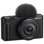 Sony ZV-1F Cámara para Vlog con Lente Zeiss 20mm, Negro