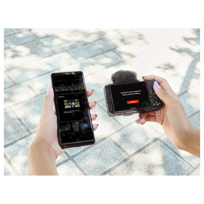 Sony ZV-1F Cámara para Vlog con Lente Zeiss 20mm, Negro