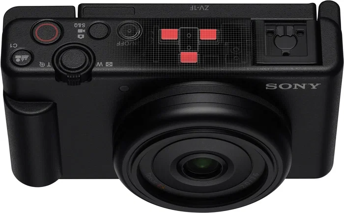 Sony ZV-1F Cámara para Vlog con Lente Zeiss 20mm, Negro